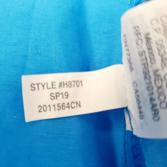 J. Crew Zip Front Perfect Lightweight Perfect Rain Jacket Sky Blue - Picture 12 of 12